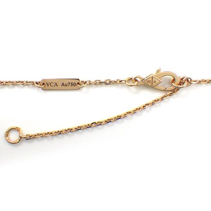 Van Cleef & Arpels Necklace Perlee Couleur Cabochon Cut Carnelian 18k Pink Gold — view 4
