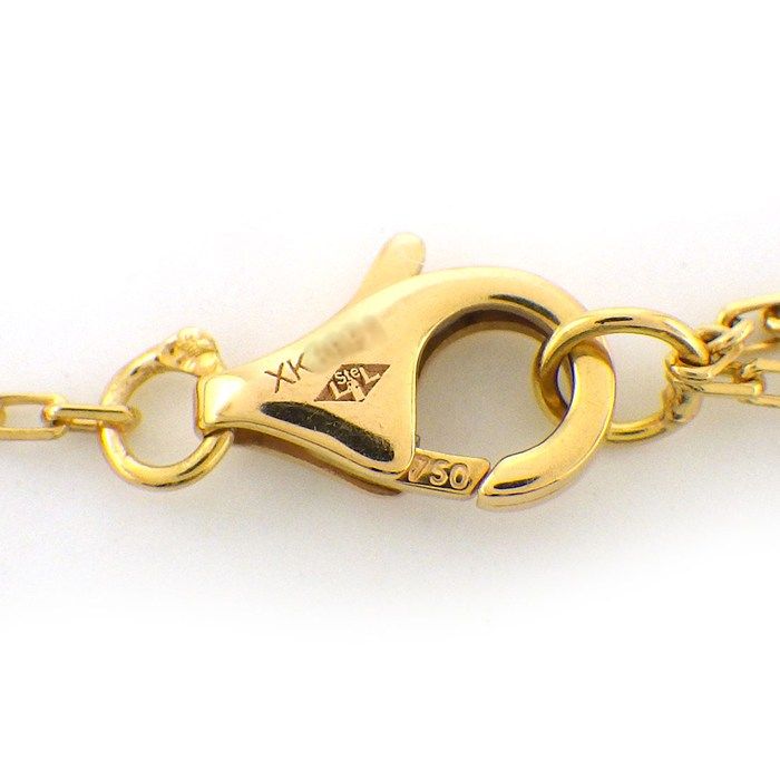 Cartier Necklace Logo Double Diamond 18k Pink Gold — view 5