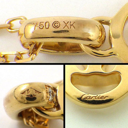 Cartier Necklace Logo Double Diamond 18k Pink Gold — view 6