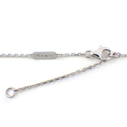 Van Cleef & Arpels Necklace Vintage Alhambra White Shell 18k White Gold — view 3