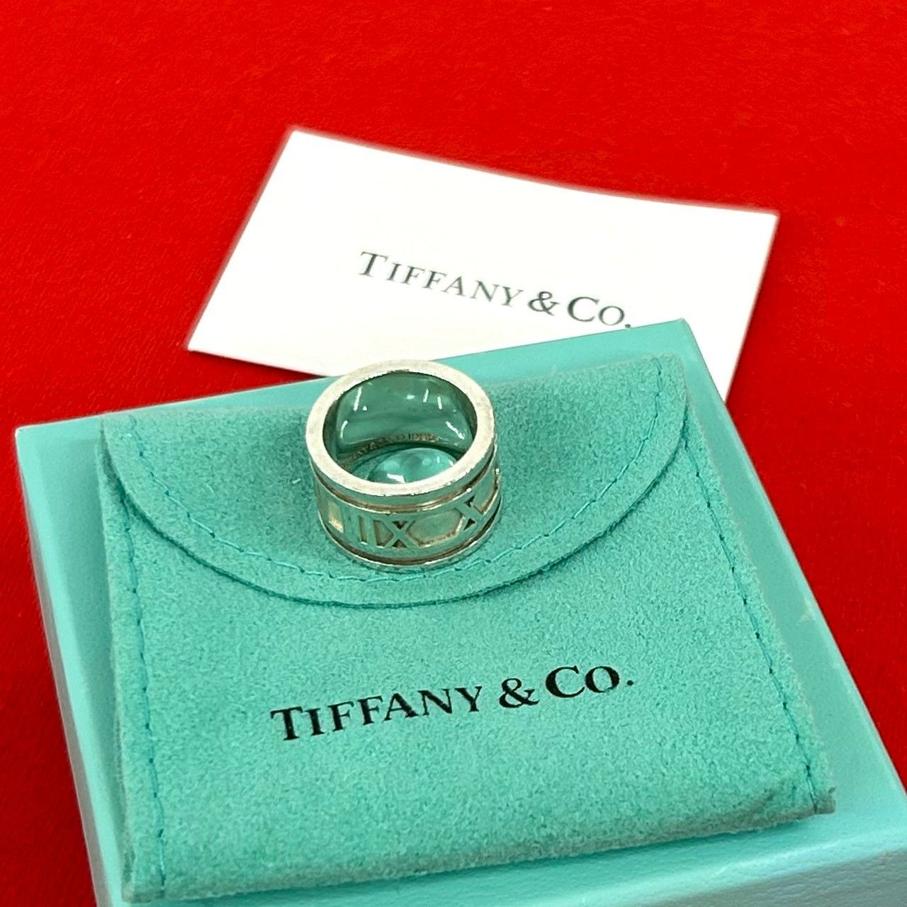 Tiffany & Co Vintage Atlas Wide Ring 925 Sterling Silver
