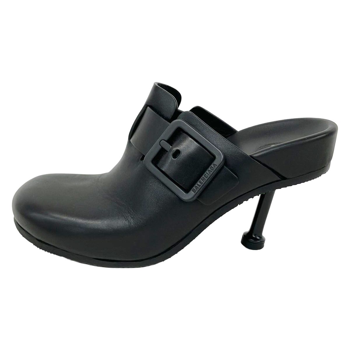 Balenciaga Sandals 37 Mallorca Black Leather