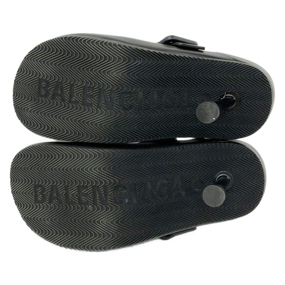 Balenciaga Sandals 37 Mallorca Black Leather — view 4