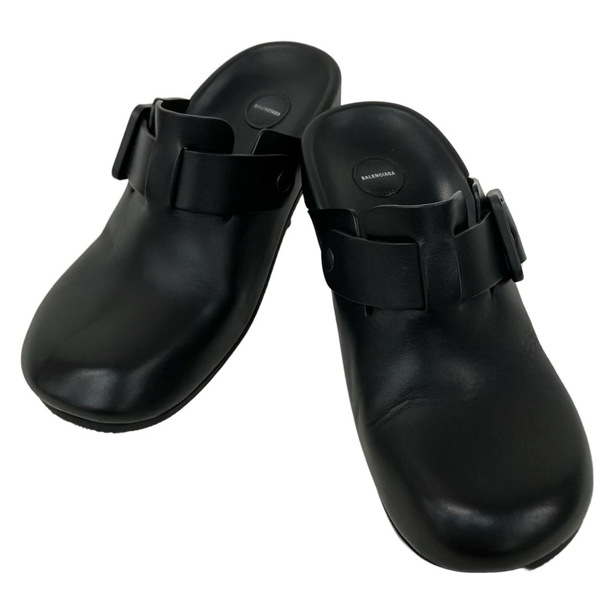 Balenciaga Sandals 37 Mallorca Black Leather — view 2