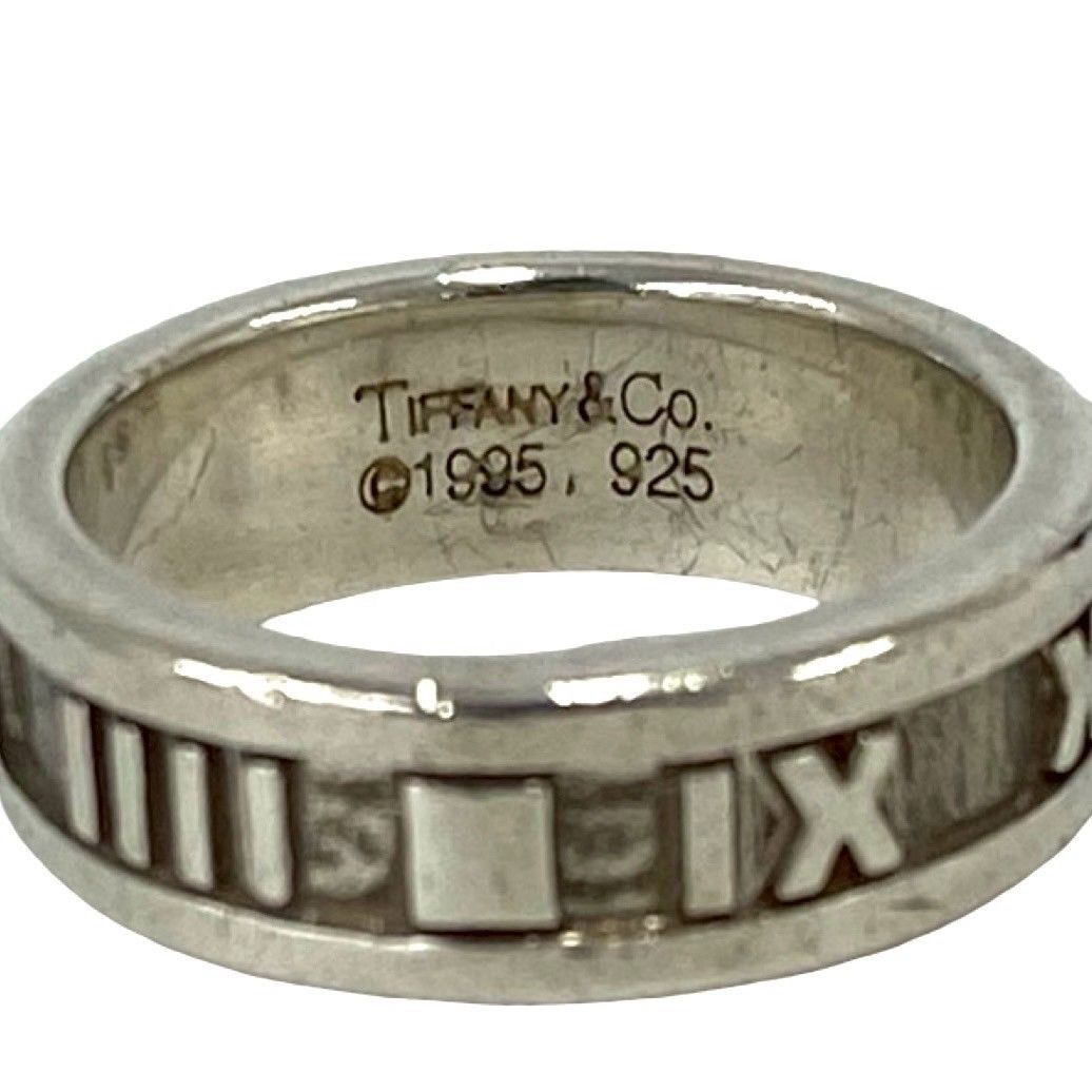 Tiffany & Co Box Atlas Ring 925 Sterling Silver No 10 0512 — view 3
