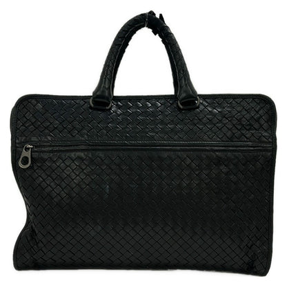 Bottega Veneta Business Bag Intrecciato Black No Lock Leather