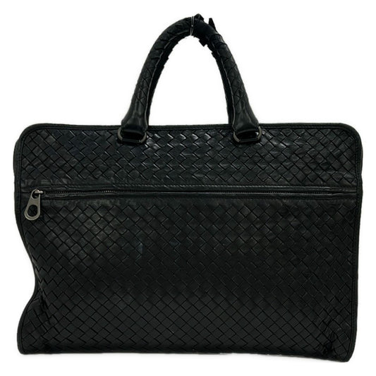 Bottega Veneta Business Bag Intrecciato Black No Lock Leather
