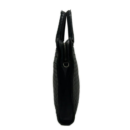 Bottega Veneta Business Bag Intrecciato Black No Lock Leather — view 4