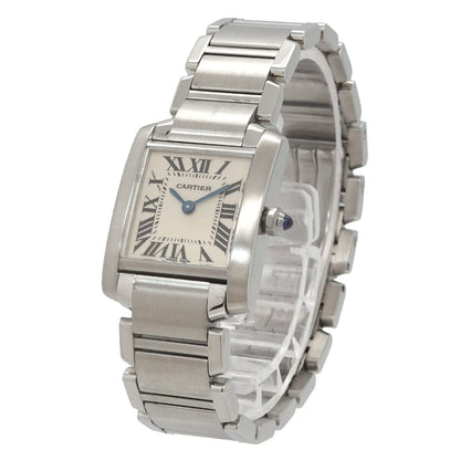 Cartier Tank Francaise SM Watch Ivory Quartz — view 3