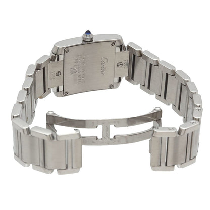 Cartier Tank Francaise SM Watch Ivory Quartz — view 5