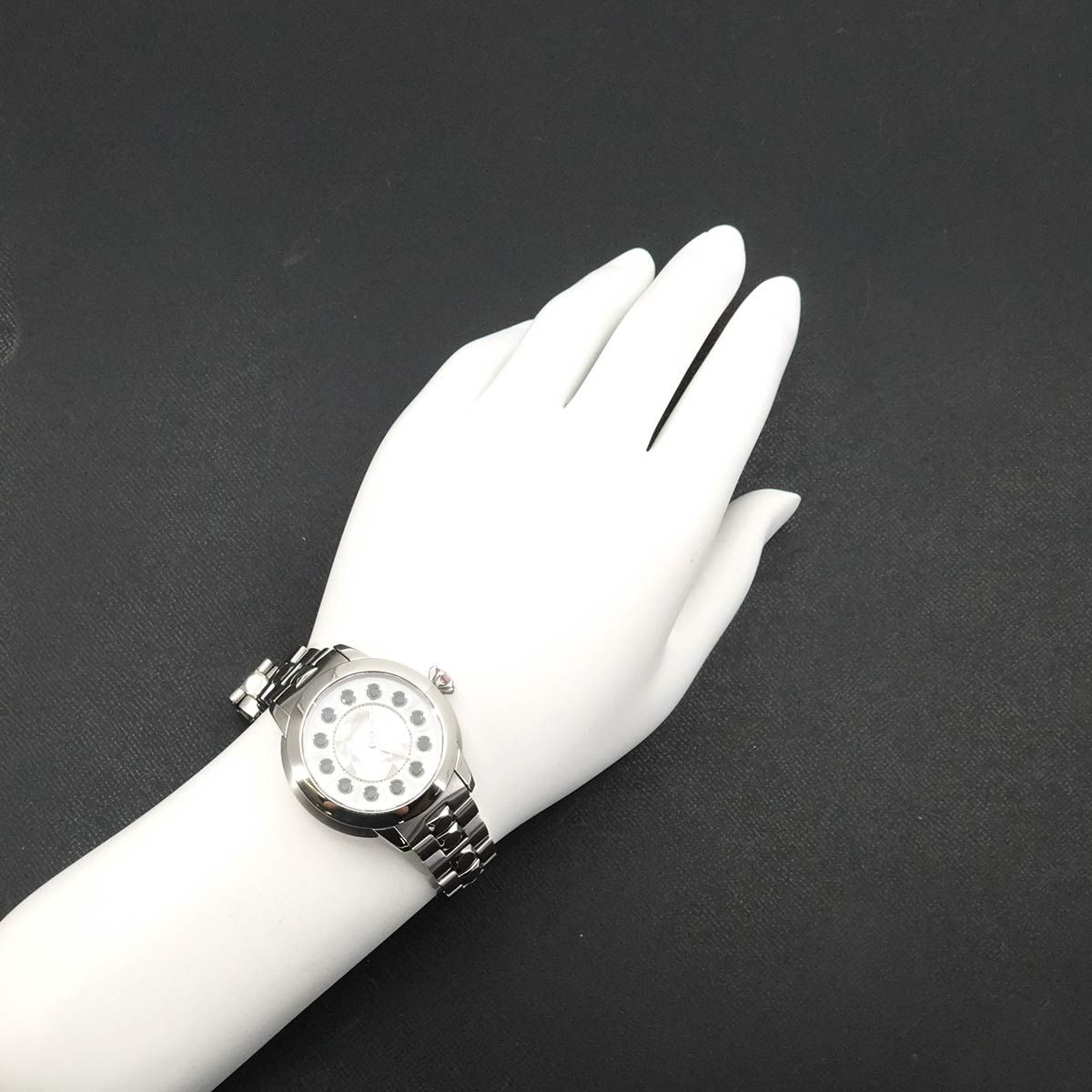 Fendi Eyeshine Watch Gemstone Topaz Spinel White Shell Quartz Ishine — view 3