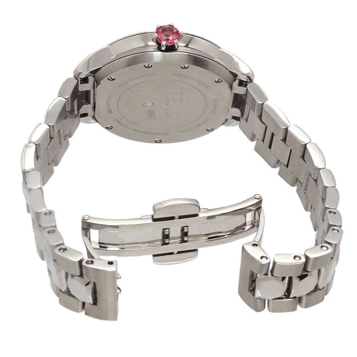 Fendi Eyeshine Watch Gemstone Topaz Spinel White Shell Quartz Ishine — view 4