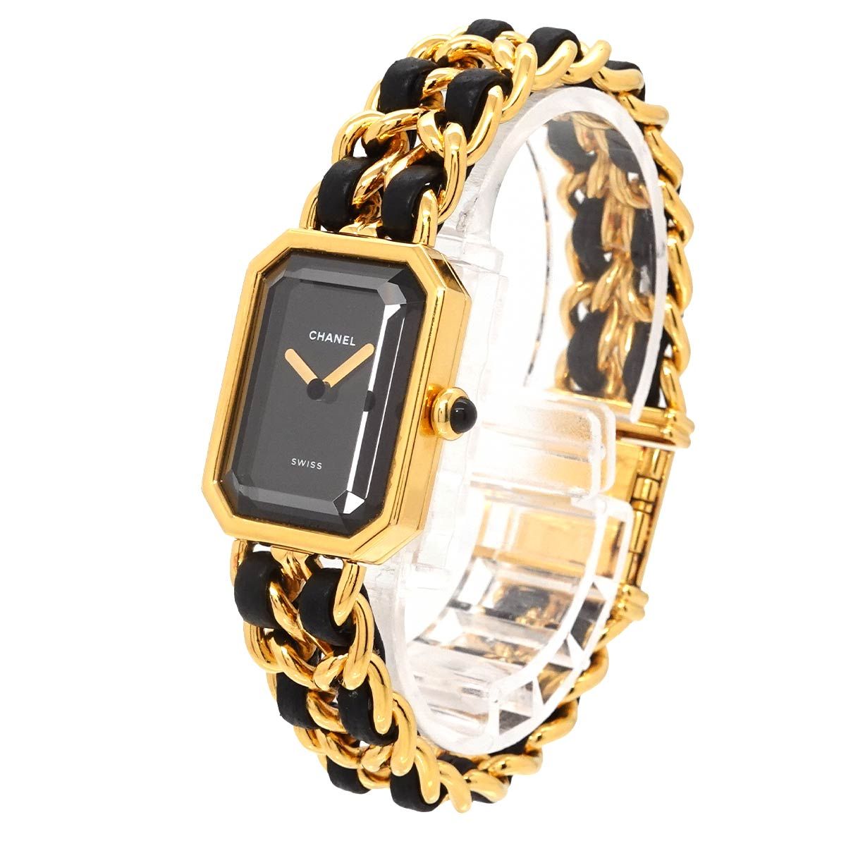 Chanel Premiere L Vintage Watch Black Gold — view 2