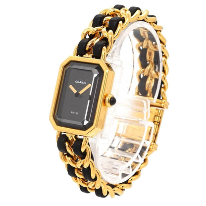 Chanel Premiere L Vintage Watch Black Gold — view 2