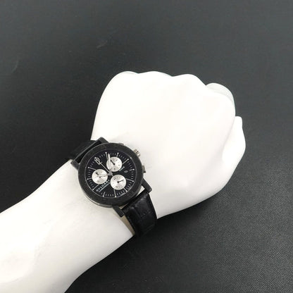 Bvlgari Chronograph Watch Date Black Carbon Quartz — view 3