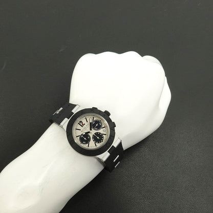 Bvlgari Aluminum Chronograph Watch Date Silver Automatic Winding — view 4