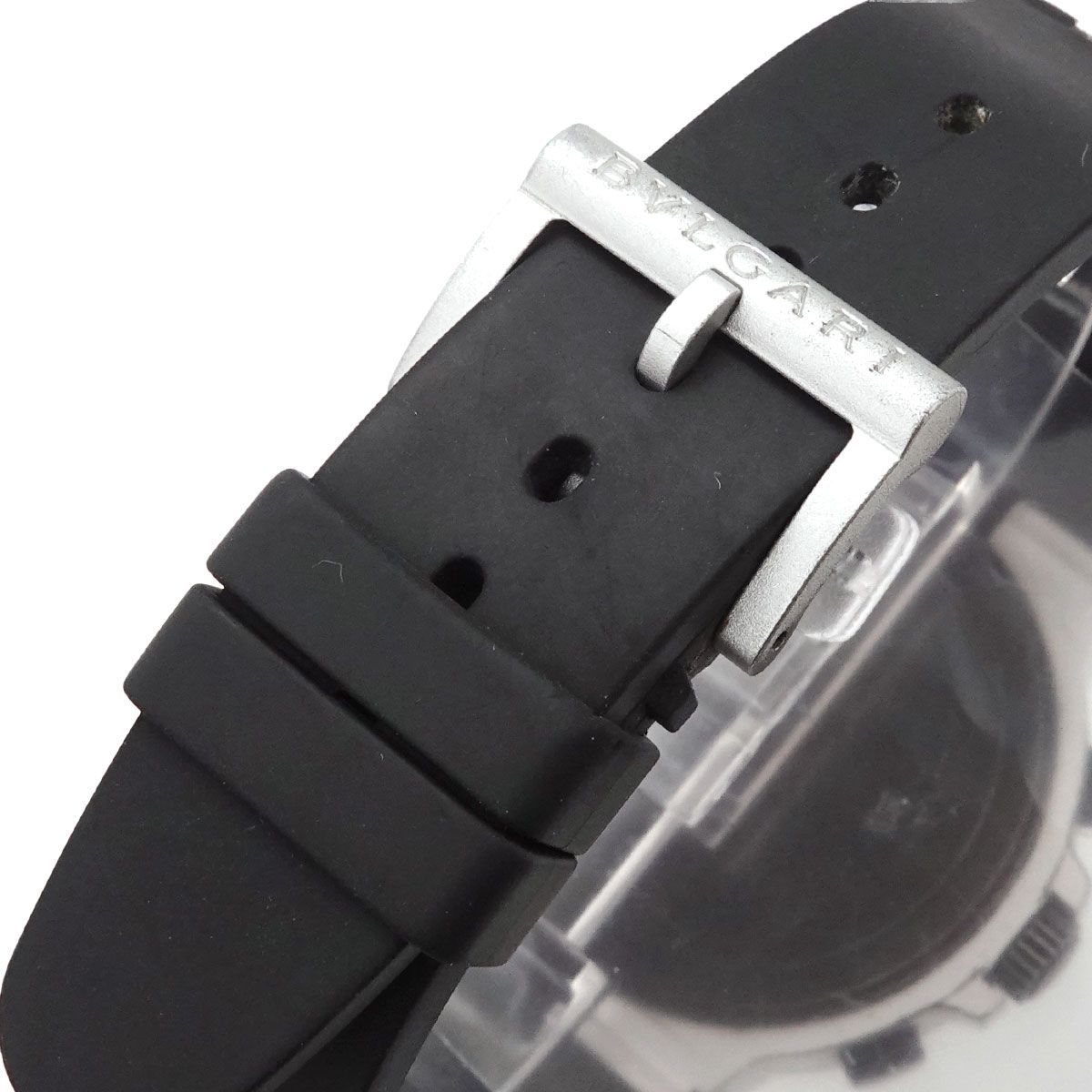 Bvlgari Aluminum Chronograph Watch Date Silver Automatic Winding — view 7