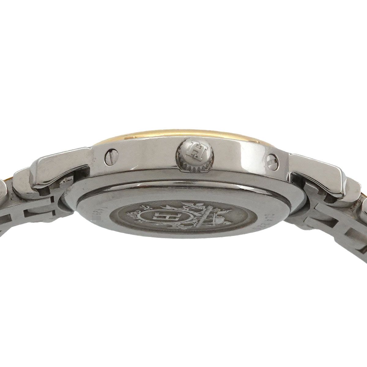 Hermes Clipper Cl4 220 Vintage Watch Date Ivory Quartz — view 5