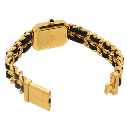 Chanel Premiere L Vintage Watch Black Gold — view 4