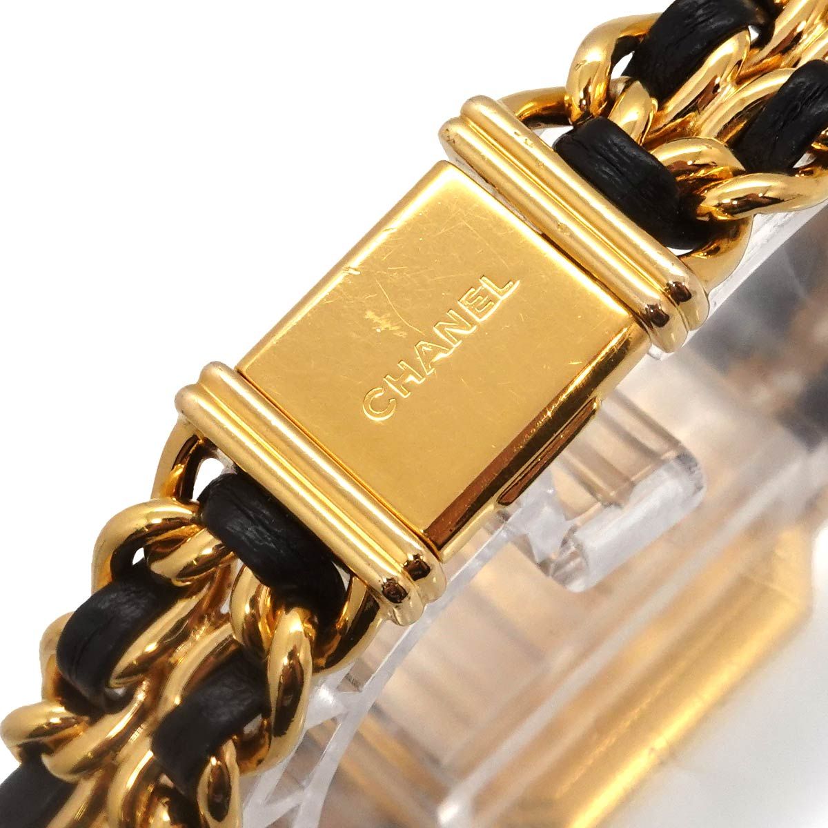 Chanel Premiere L Vintage Watch Black Gold — view 6