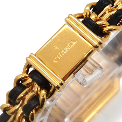 Chanel Premiere L Vintage Watch Black Gold — view 6