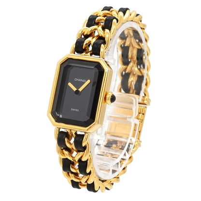 Chanel Premiere L Vintage Watch Black Gold — view 2