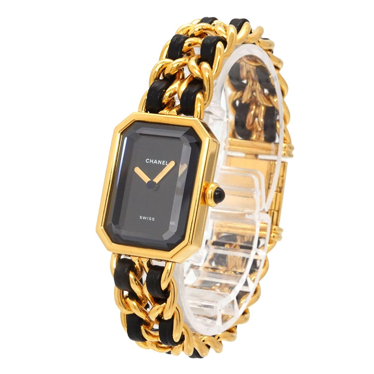 Chanel Premiere M Vintage Watch Black Gold — view 2