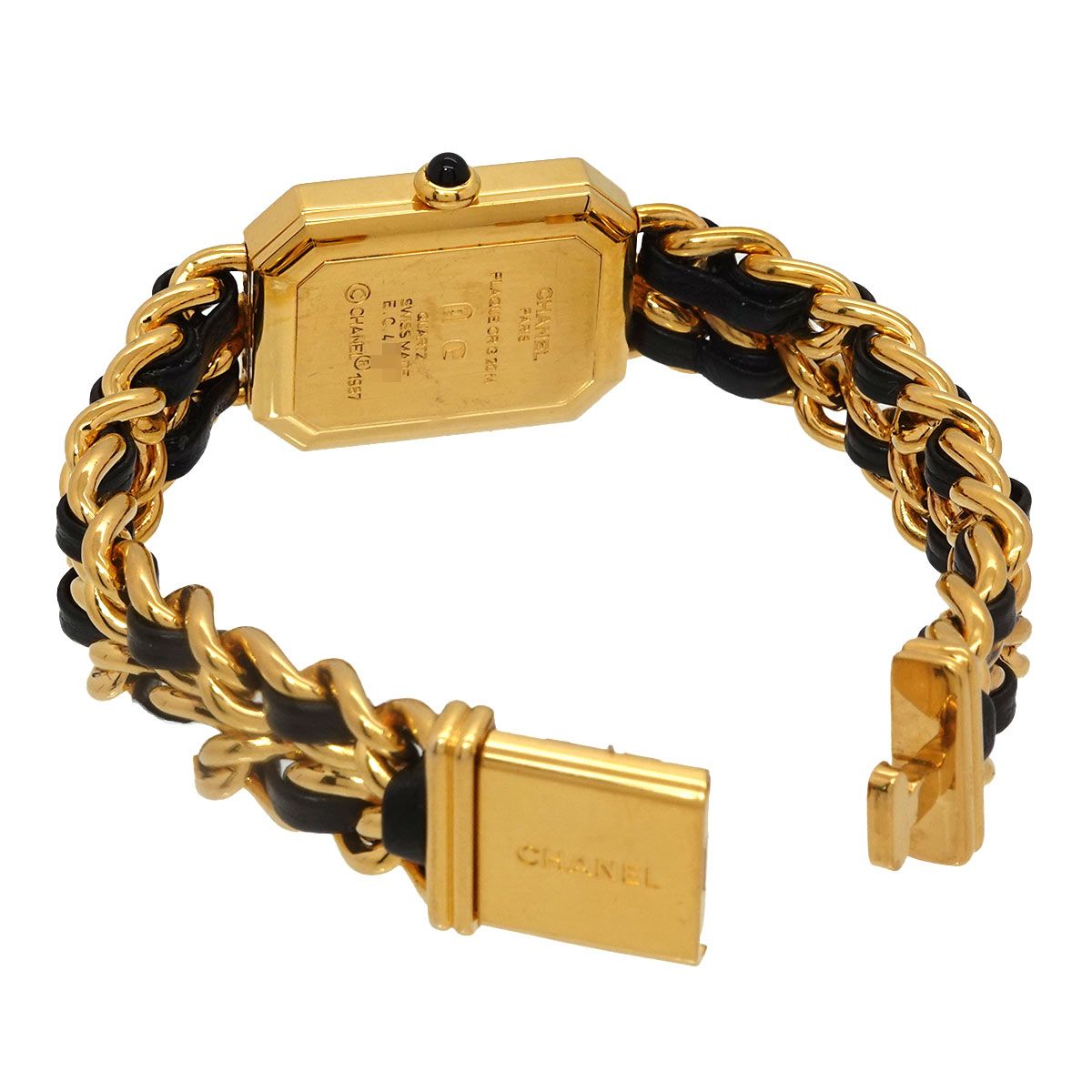 Chanel Premiere M Vintage Watch Black Gold — view 4