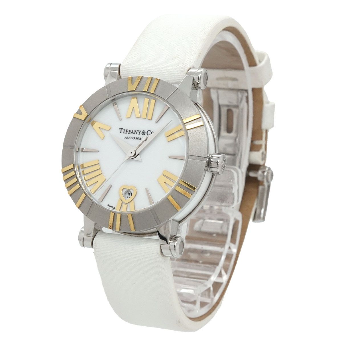Tiffany & Co Atlas 68 Watch Heart Date YG Automatic Winding — view 3