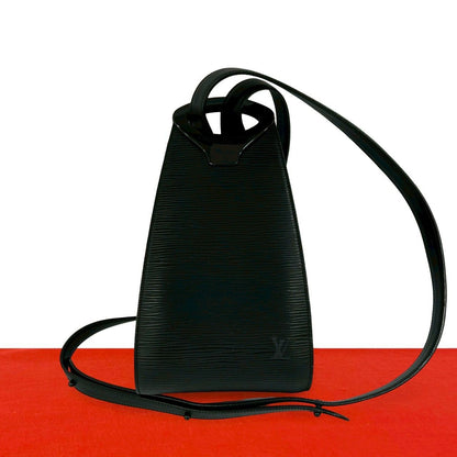 Louis Vuitton Vintage Mini Epi Leather Shoulder Bag Black Noir