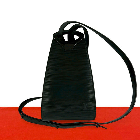 Louis Vuitton Vintage Mini Epi Leather Shoulder Bag Black Noir