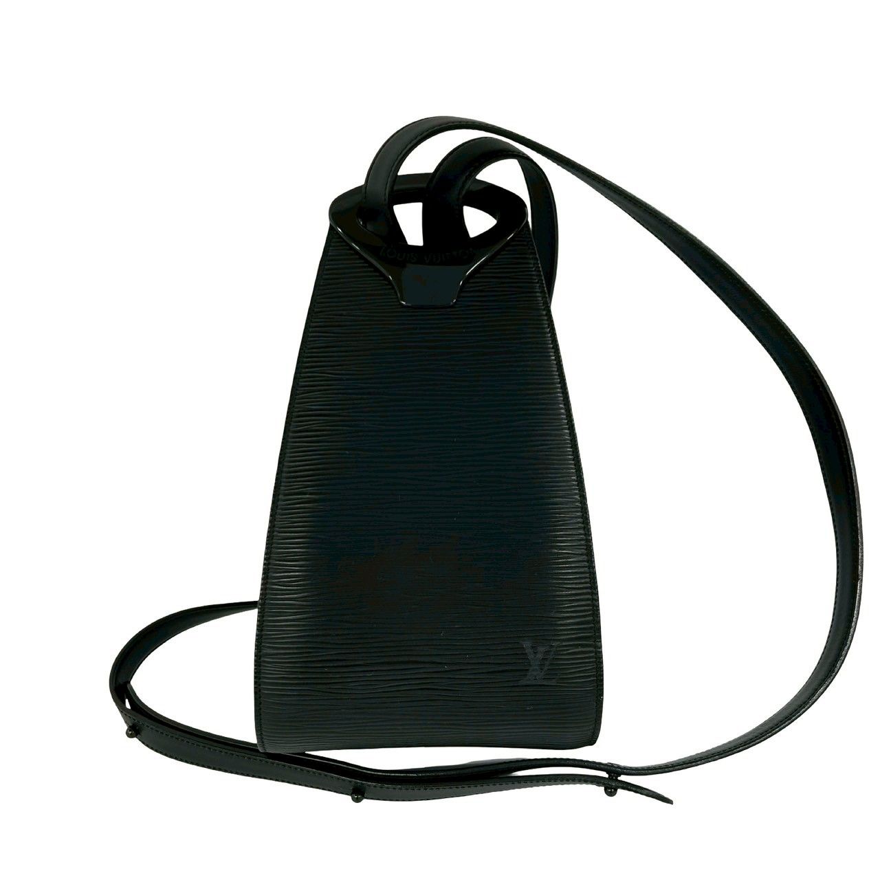 Louis Vuitton Vintage Mini Epi Leather Shoulder Bag Black Noir — view 3