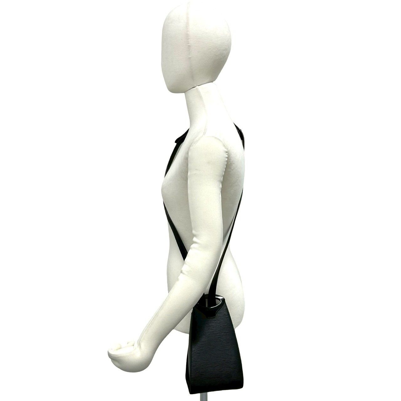 Louis Vuitton Vintage Mini Epi Leather Shoulder Bag Black Noir — view 2