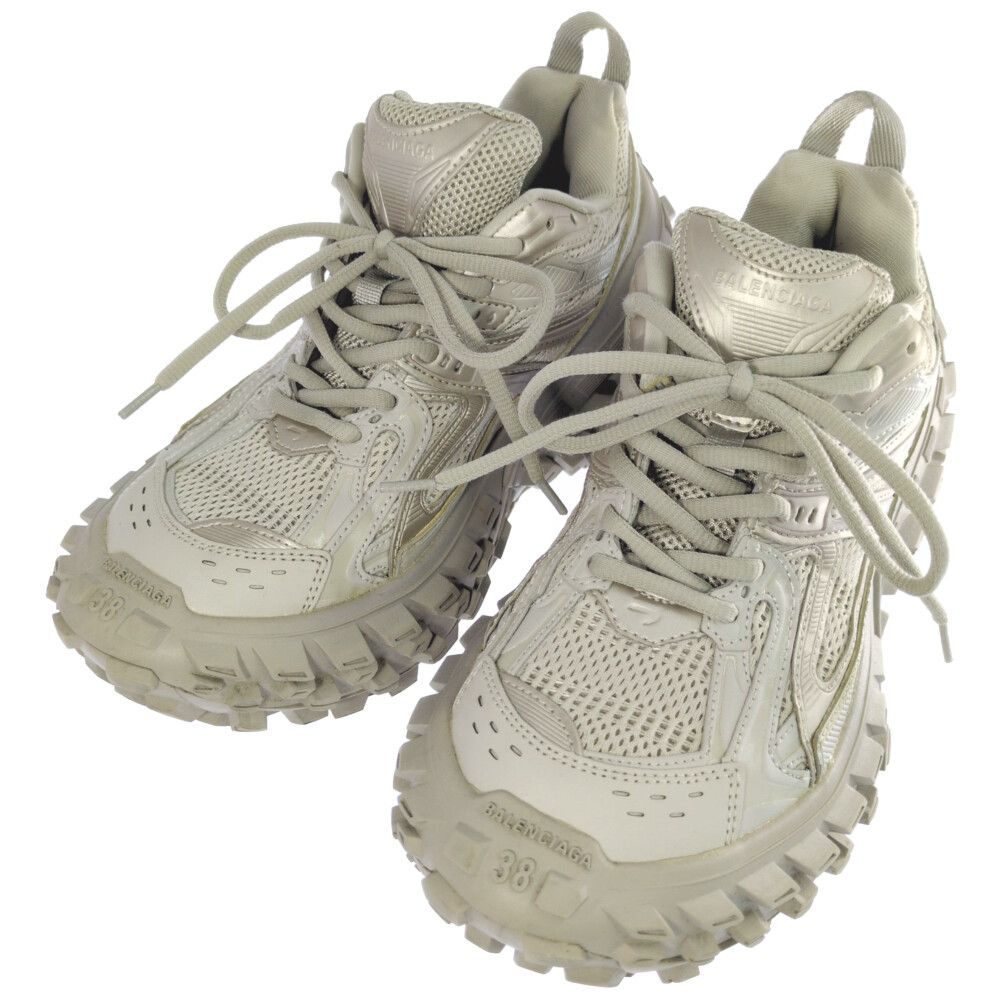 Balenciaga Defender Bouncer Sneaker Distressed Sneakers 38 Gray