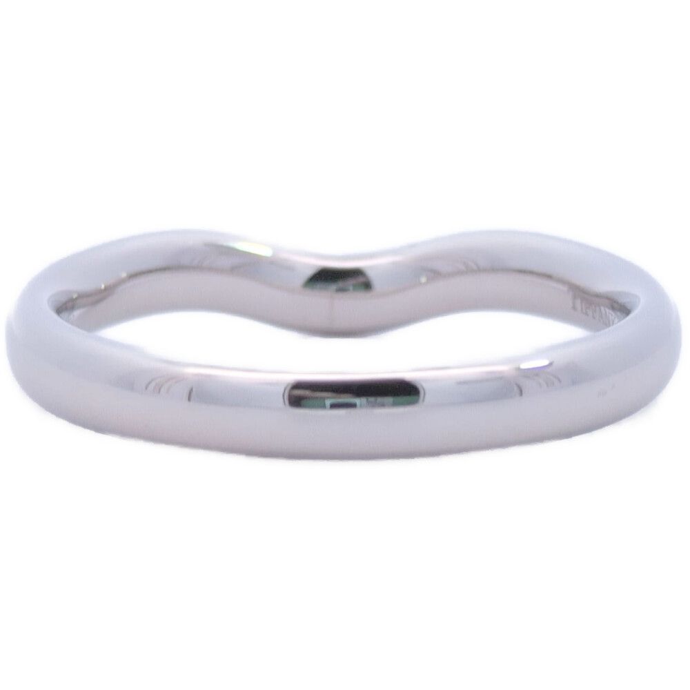 Tiffany & Co Curved Band Ring 58 Platinum — view 2