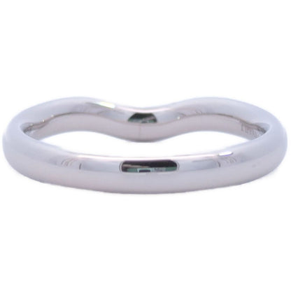 Tiffany & Co Curved Band Ring 58 Platinum — view 2