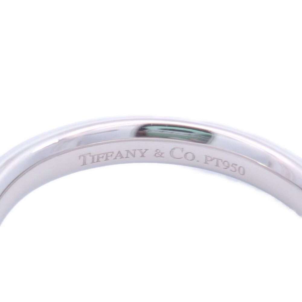 Tiffany & Co Curved Band Ring 58 Platinum — view 4