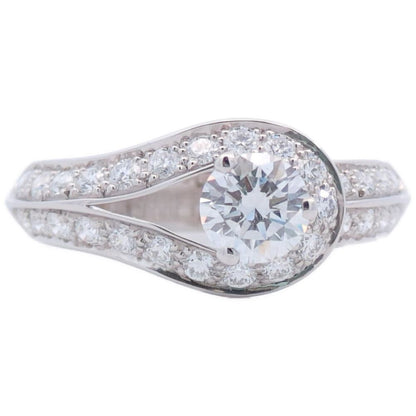 Van Cleef & Arpels Cleef&arpels Diamond Ring 53 Platinum