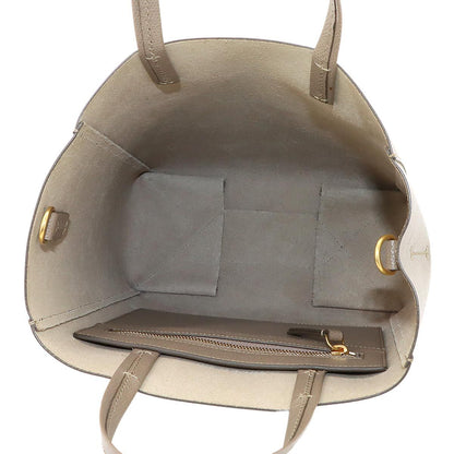 Celine Small Vertical Cover 2-Way Tote Shoulder Bag Leather Taupe — view 6