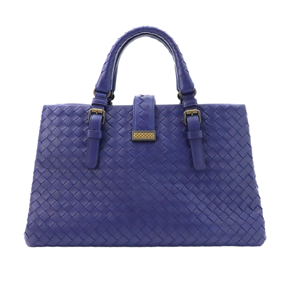 Bottega Veneta Intrecciato Small Rome 2-Way Tote Leather Purple — view 3