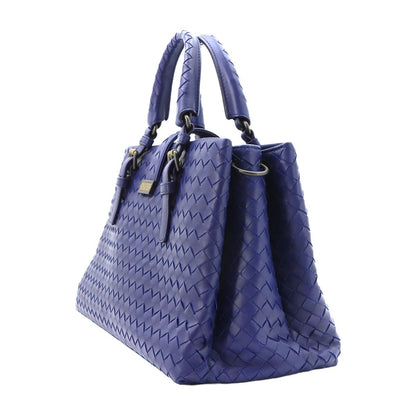 Bottega Veneta Intrecciato Small Rome 2-Way Tote Leather Purple — view 4