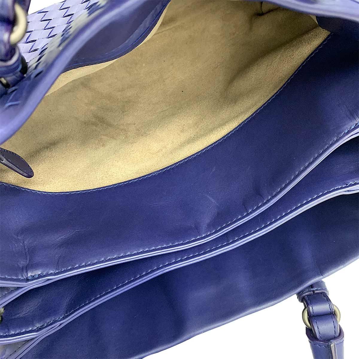 Bottega Veneta Intrecciato Small Rome 2-Way Tote Leather Purple — view 9