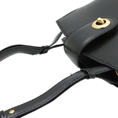 Louis Vuitton Epi Cluny Shoulder Bag Leather Noir Gold — view 8