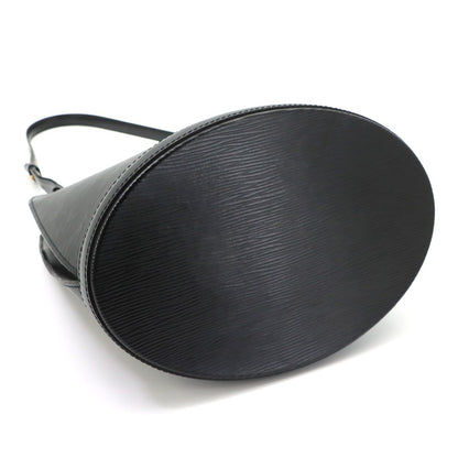 Louis Vuitton Epi Cluny Shoulder Bag Leather Noir Gold — view 4