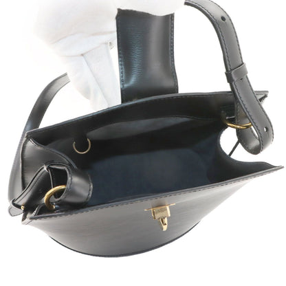 Louis Vuitton Epi Cluny Shoulder Bag Leather Noir Gold — view 6