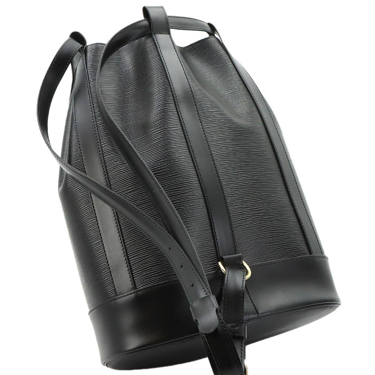 Louis Vuitton Epi Randonnee PM Shoulder Bag Noir Gold — view 5