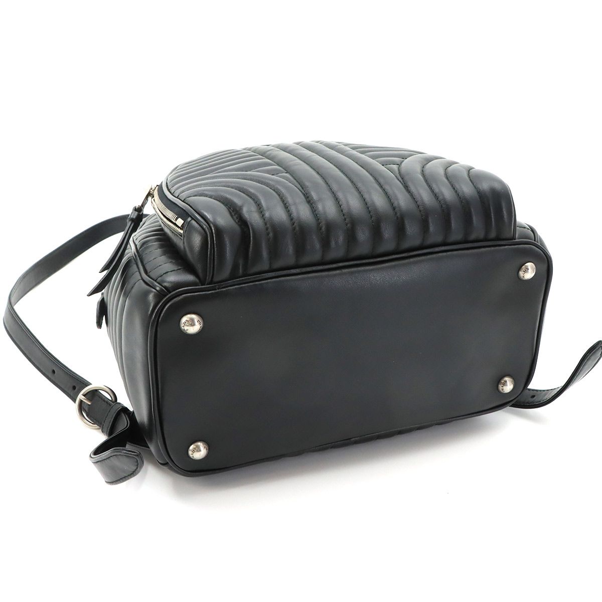 Prada Diagram Backpack Leather Nero — view 5