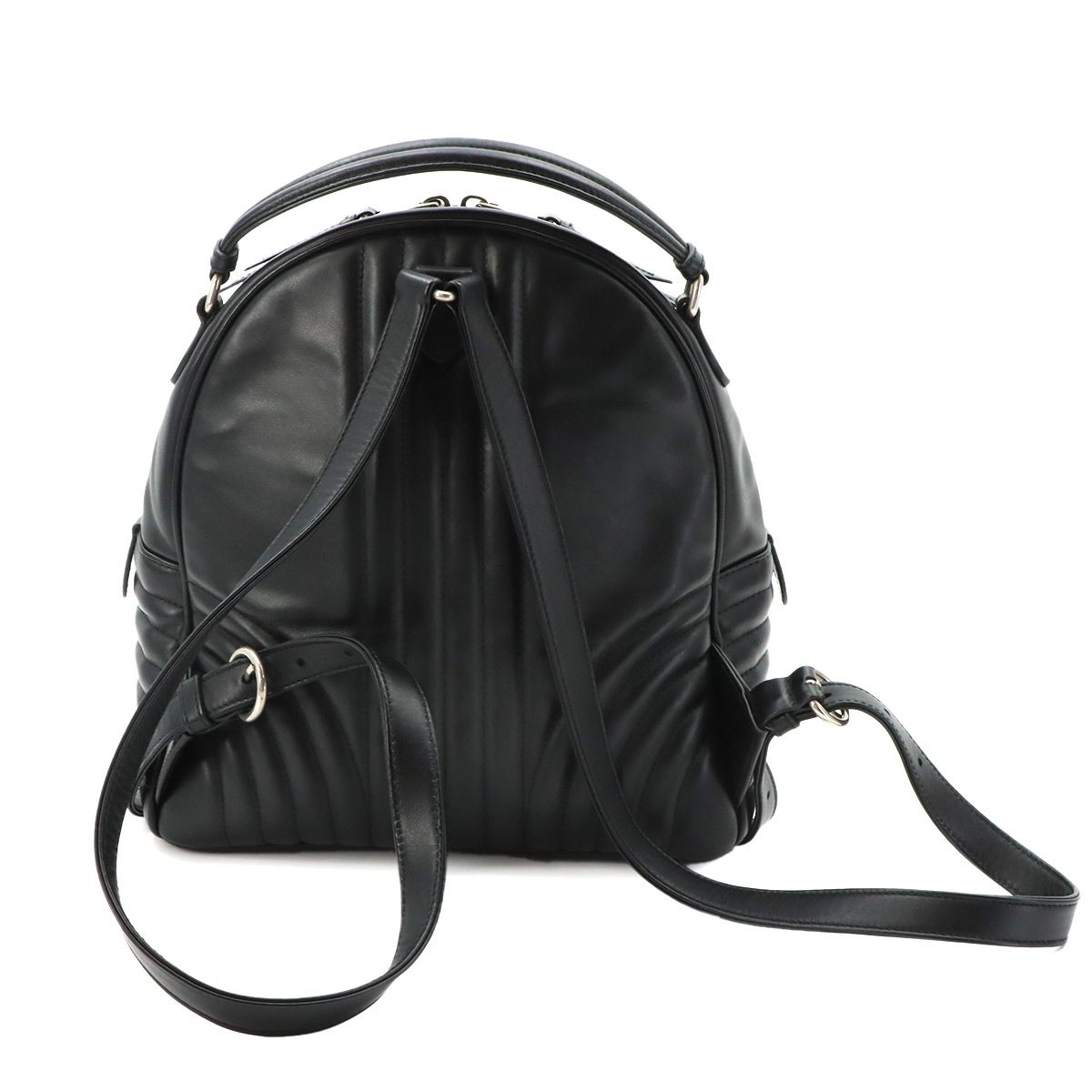 Prada Diagram Backpack Leather Nero — view 3