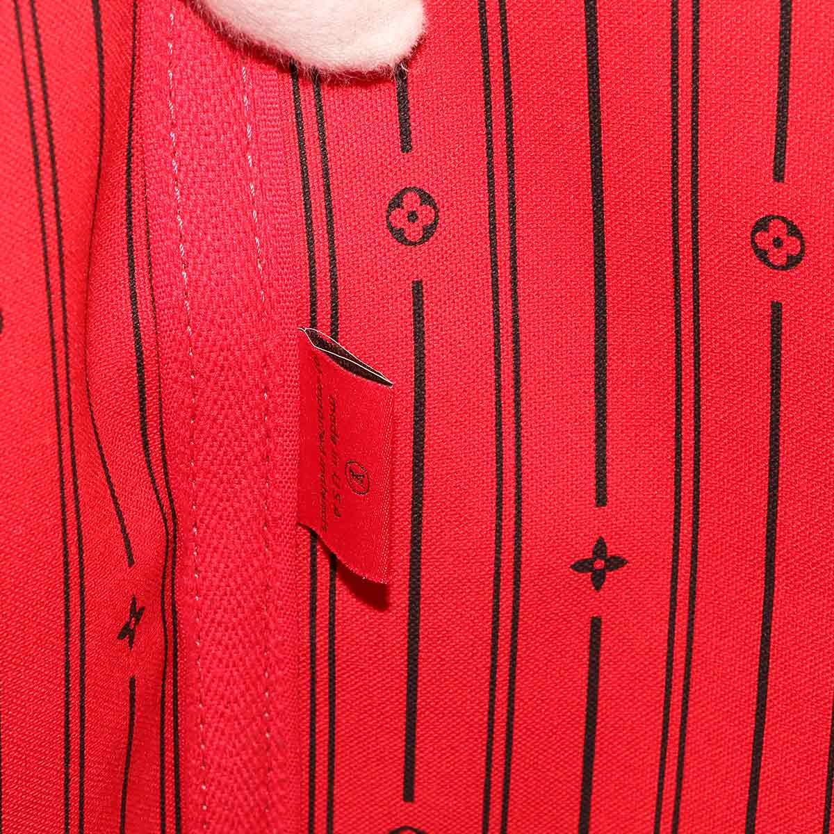 Louis Vuitton Damier Neverfull GM Tote Ebene Cerise Gold — view 8