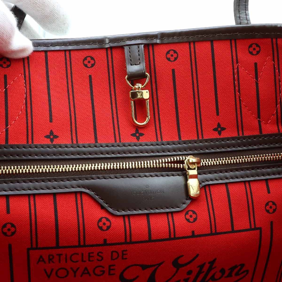 Louis Vuitton Damier Neverfull GM Tote Ebene Cerise Gold — view 7